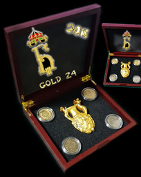 Сребърни монети с позлата Цар Борис Трети 50 лева
