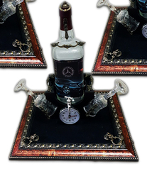 Луксозен сервиз за ракия, уиски или други видове алкохол Мерцедес