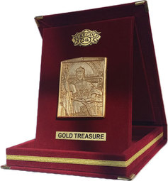 златен сувенир с Цар Симеон Велики