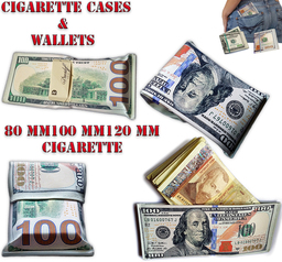 Калъфи за цигари и портфейл с визия на 100 американски долара