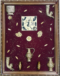 Реплика сувенир тракийско панагюрско съкровище картина