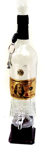 Луксозна декоративна бутилка за алкохол с кранче