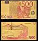 Banknota zlatna petstotin evra za podarak