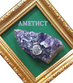 Картина с естествен камък кристал аметист