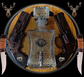 HUNTING set Carafe with cinnamon, pistols and wolf Bulgaria